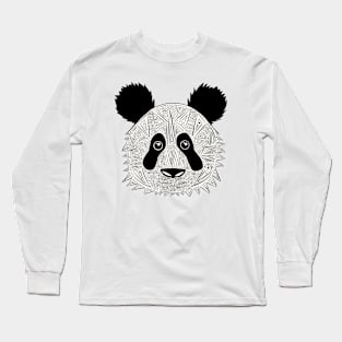 Geometric Panda Long Sleeve T-Shirt